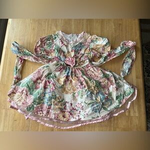 Vintage Bonnie Jean Toddler Dress size 4T garden floral tea party tulle fancy
